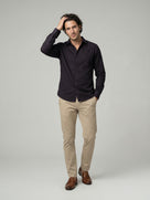 Celio Mens Brown Solid Regular Fit Cotton Shirts