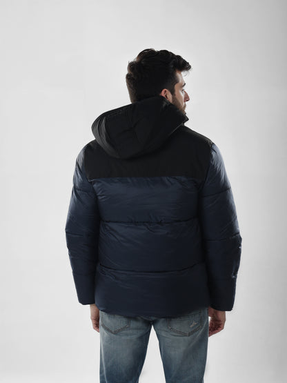 Chamonix - Navy Blue Solid Polyamide Jacket