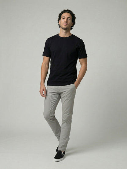 Celio Mens Black Solid Slim Fit Cotton T-Shirts