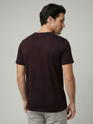 Celio Mens Brown Solid Slim Fit Cotton T-Shirts