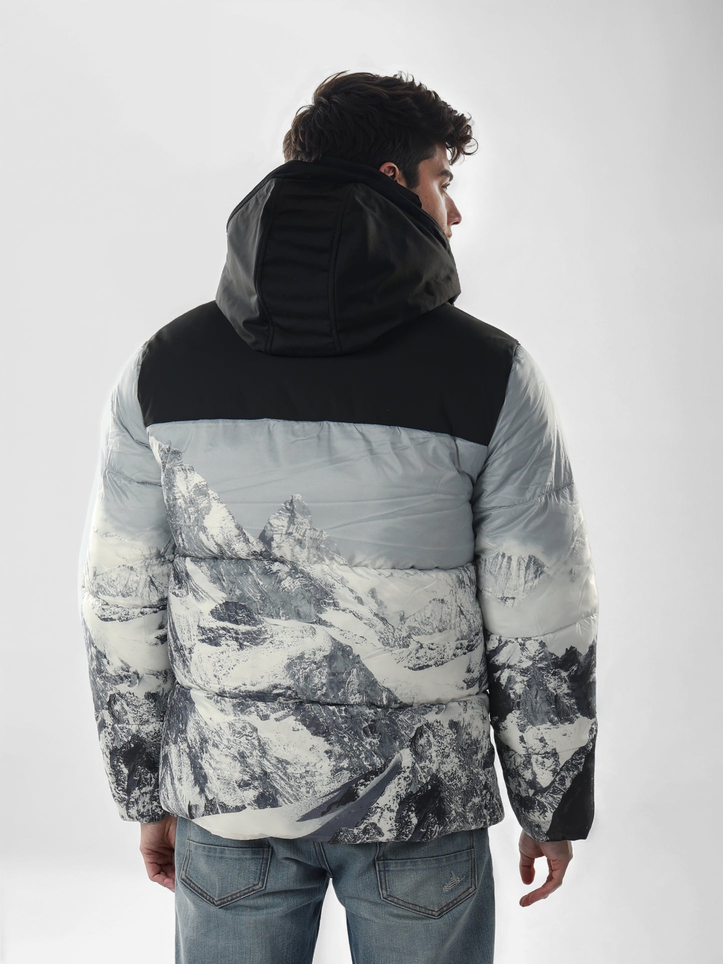 Chamonix - White Printed Polyamide Jacket