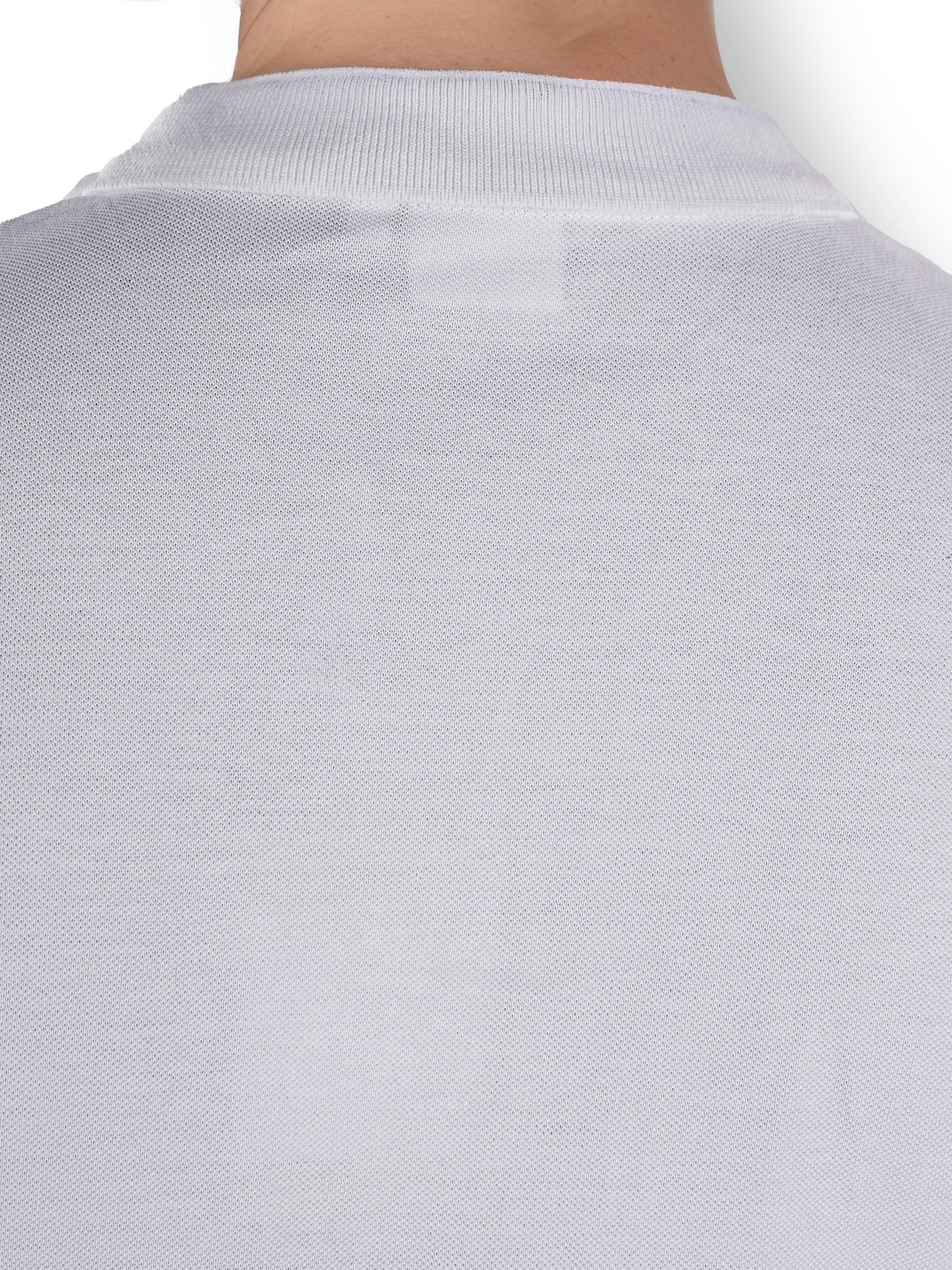 White Solid Cotton T-Shirt