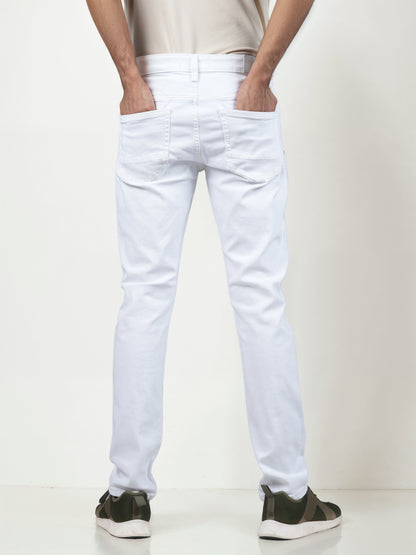 White Slim Fit Jeans