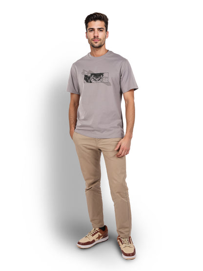 Berserk - Grey Printed Cotton T-shirt