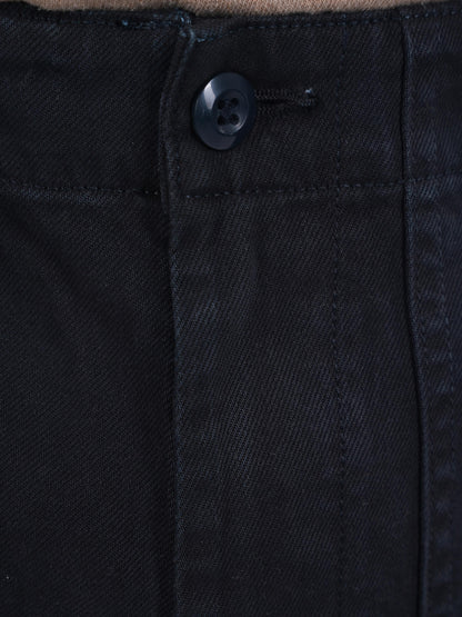 Black Straight Fit Trousers