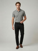 Celio Mens Black Knit Slim Fit Cotton Casual Trouser