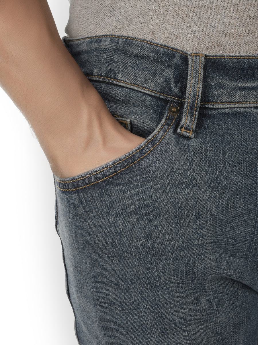 Celio* Solid Cotton Blue Regular Fit Men Jeans