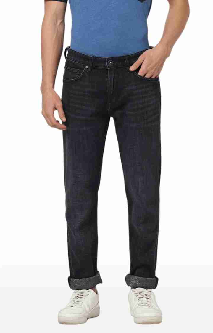 Black Straight Slim Fit Soft Touch Jeans