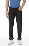 Celio* Cotton-Blend Straight Fit Black Jean