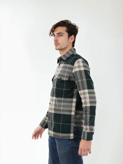 Green Checks Cotton Shirt