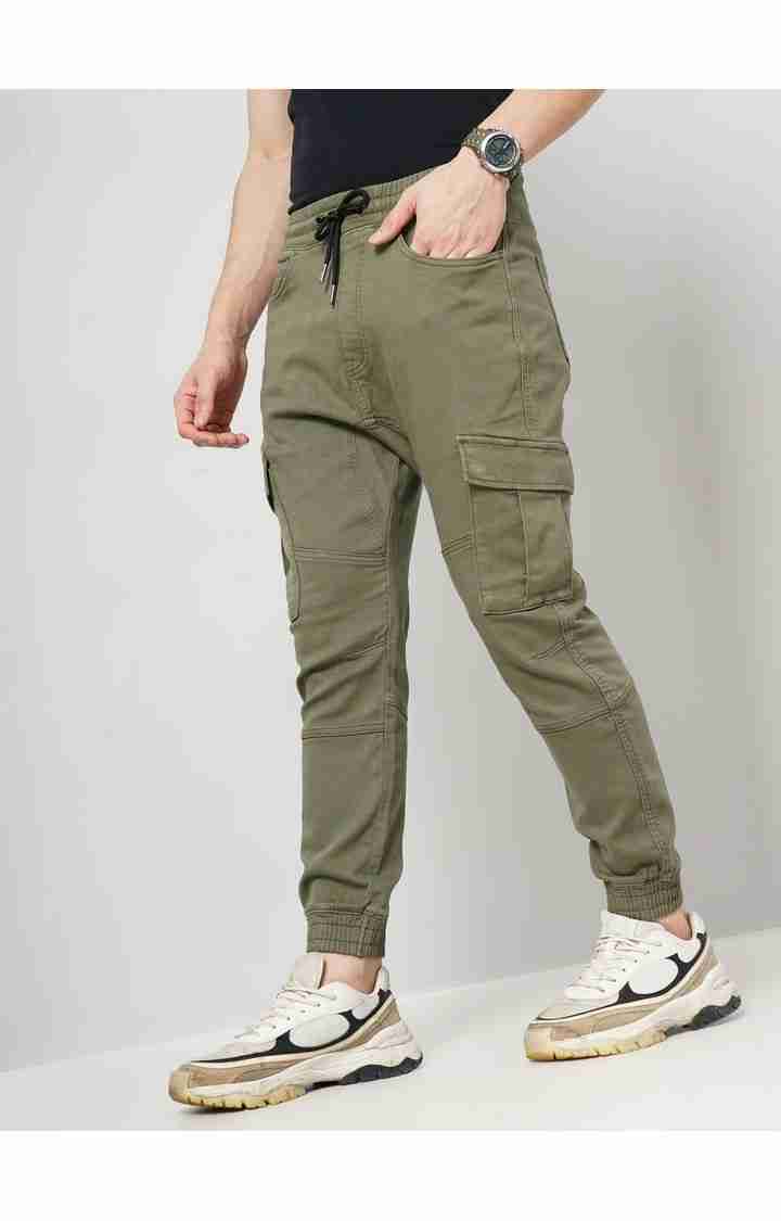 Olive Regular Fit Cargos