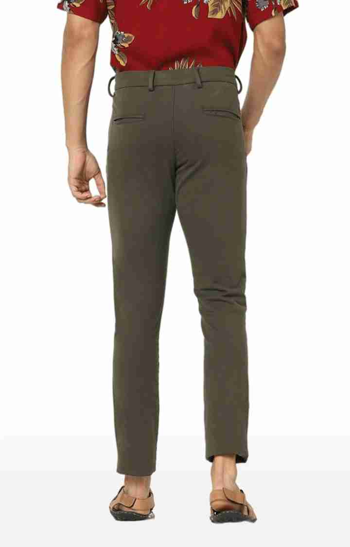 Olive Regular Fit Trousers