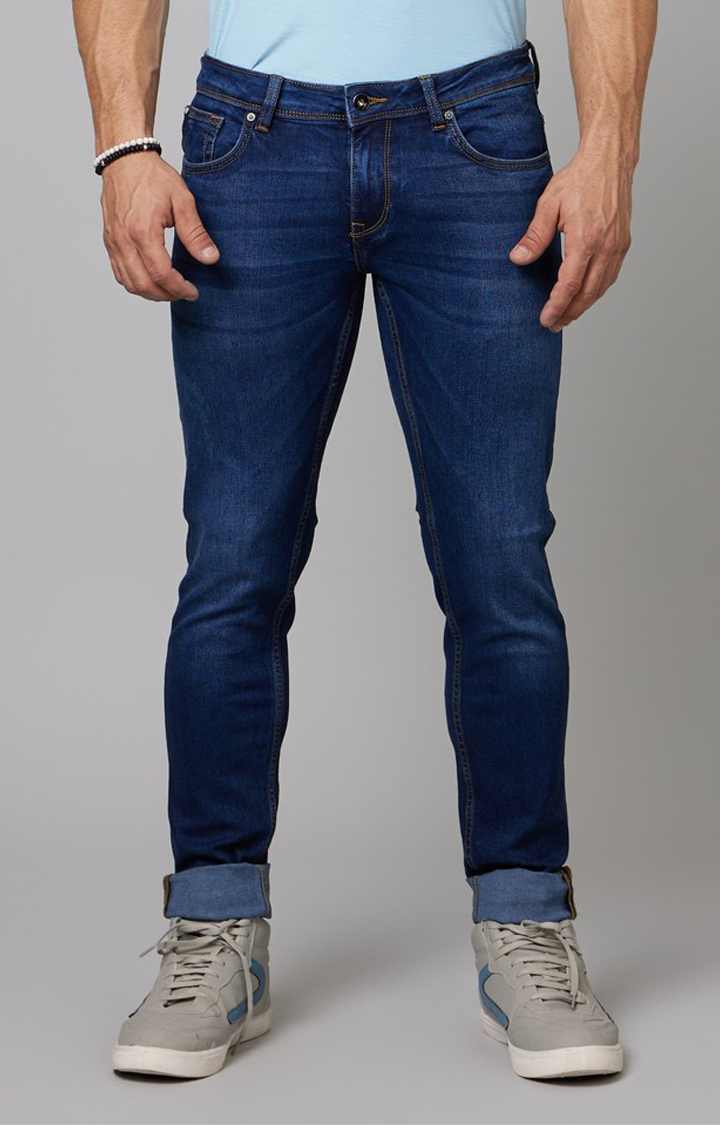 Navy Blue Skinny Fit Jeans