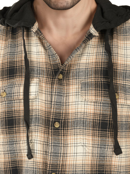 Black Checks Cotton Shirt