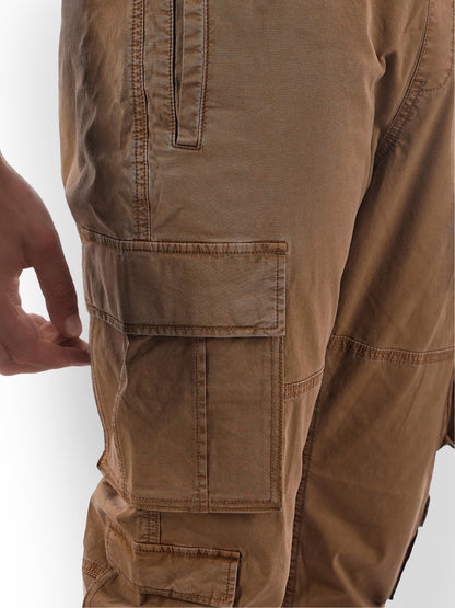 Brown Straight Fit Cargos