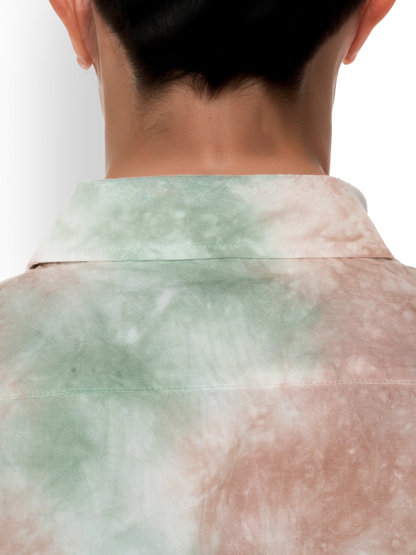 Green Tie Dye Viscose Shirt