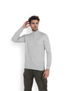 Celio* Striped Regular Fit Cotton Grey Sweater