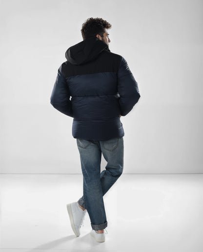 Chamonix - Navy Blue Solid Polyamide Jacket