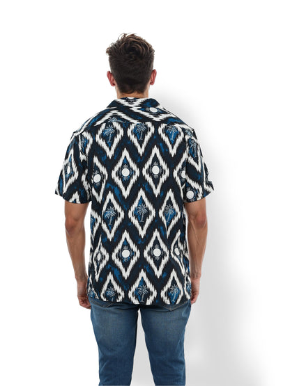 Black Printed Viscose Shirt