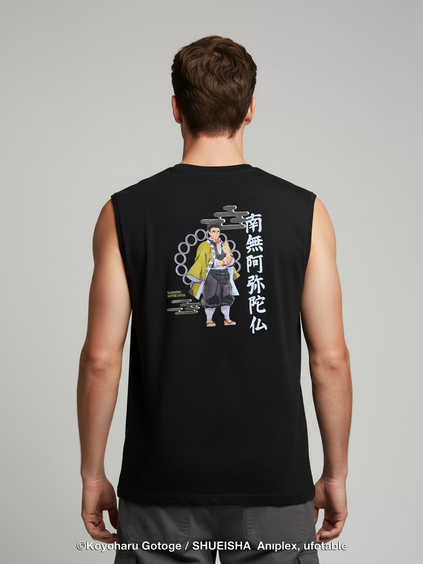 Celio Men Black Printed Oversized Cotton Demon Slayer T-Shirt