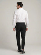 Celio Mens Black Solid 24H Fit Polyester Casual Trouser