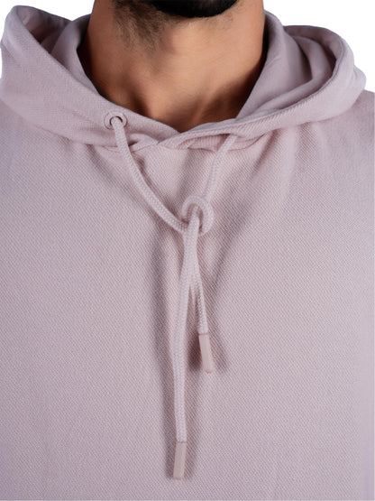 Pink Solid Cotton Sweatshirt