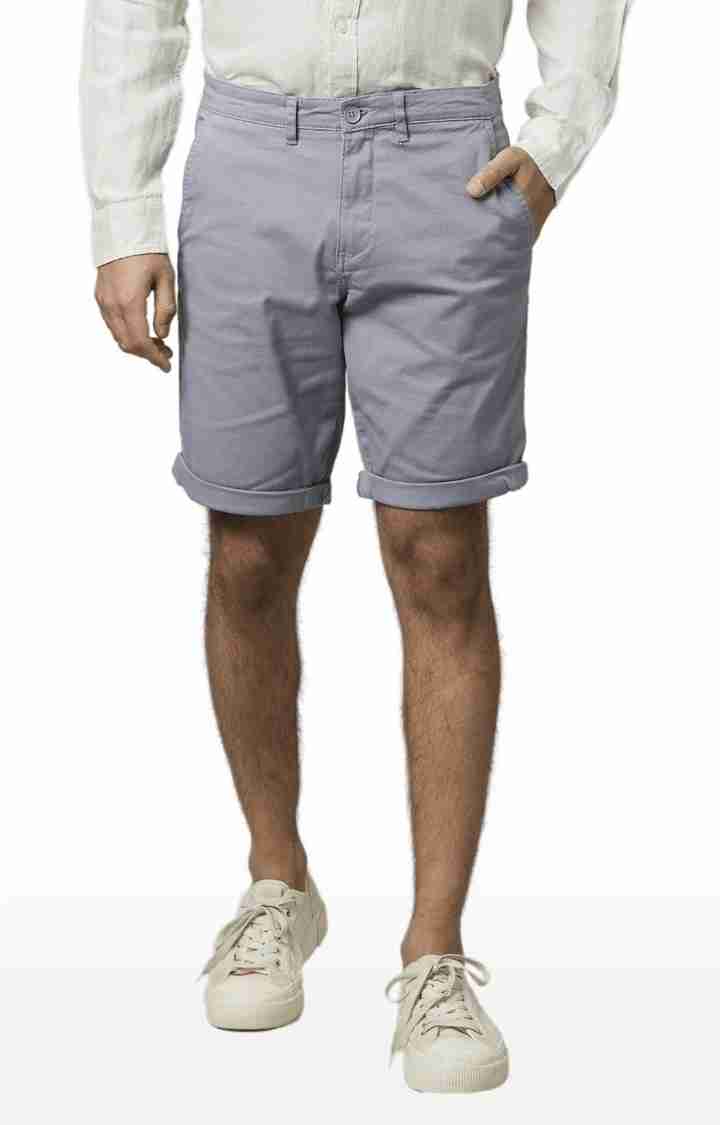 Grey Regular Fit Shorts