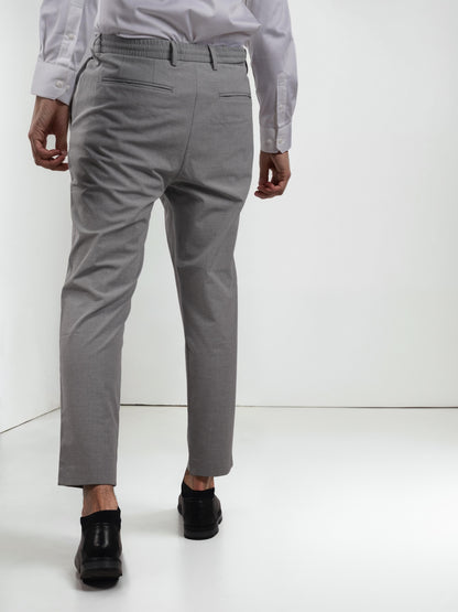 Grey Regular Fit Trousers