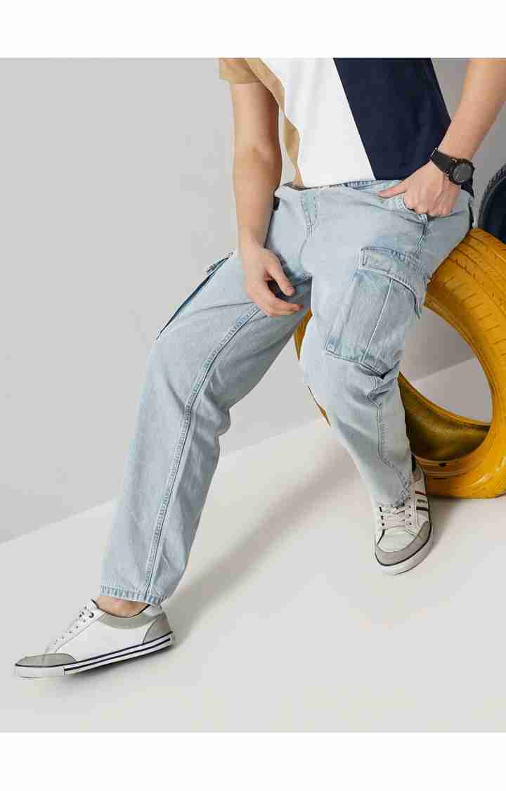 Blue Regular Fit Trousers