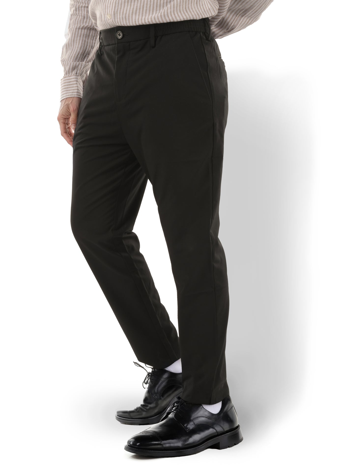 Black Regular Fit Trousers