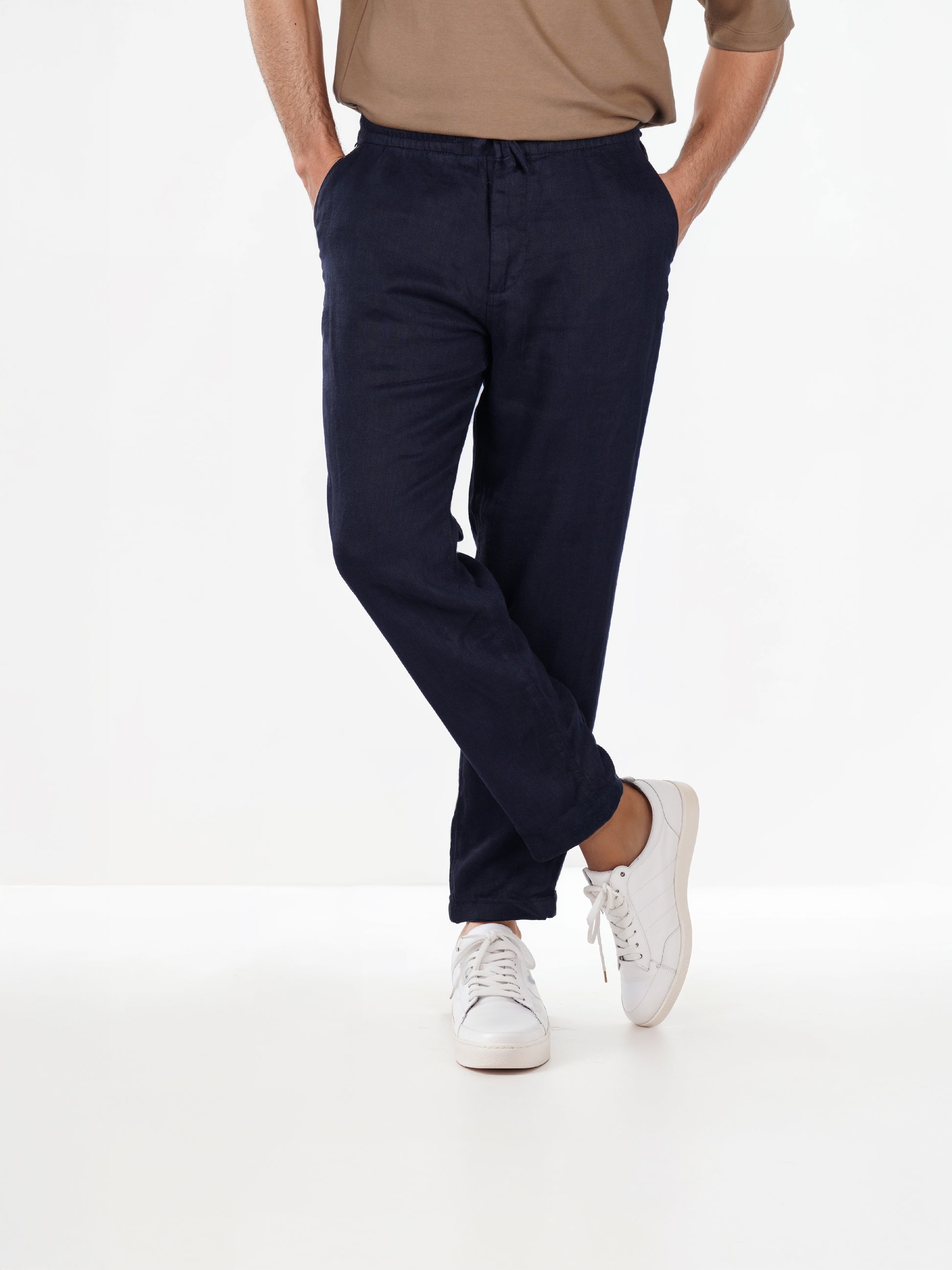 Navy Blue Trousers - Back