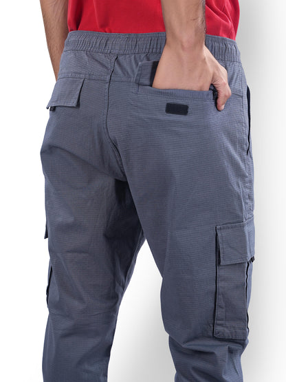 Grey Straight Fit Cargos