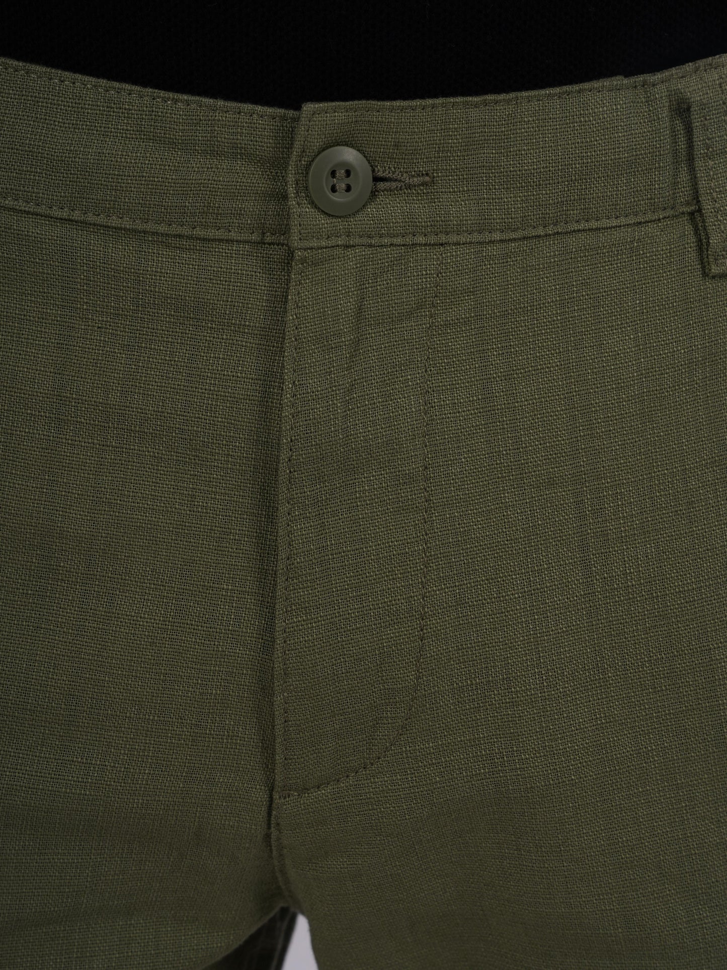 Green Regular Fit Trousers