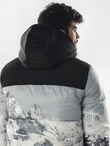 Chamonix - White Printed Polyamide Jacket