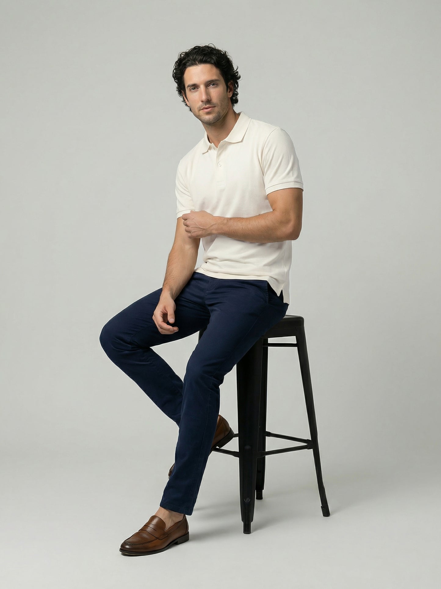 Celio Mens White Solid Slim Fit Cotton T-Shirts