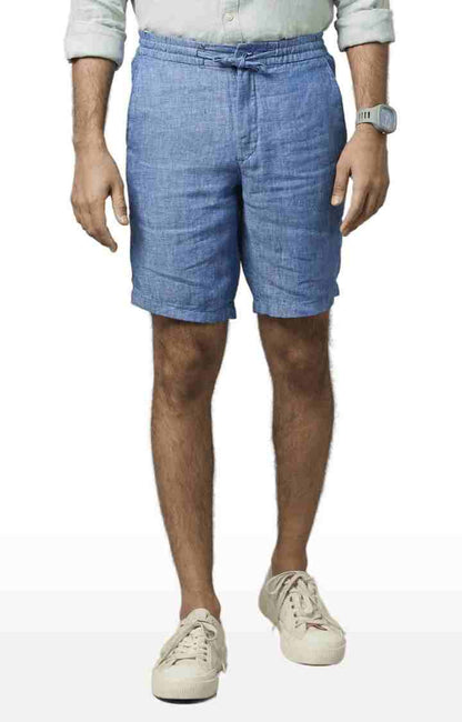 Blue Regular Fit Shorts