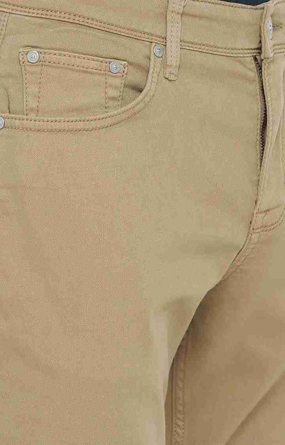 Khaki Regular Fit Shorts