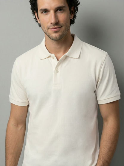 Celio Mens White Solid Slim Fit Cotton T-Shirts