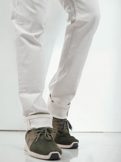 White Slim Fit Jeans