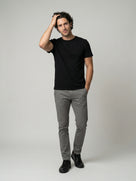 Celio Mens Black Solid Slim Fit Cotton T-Shirts