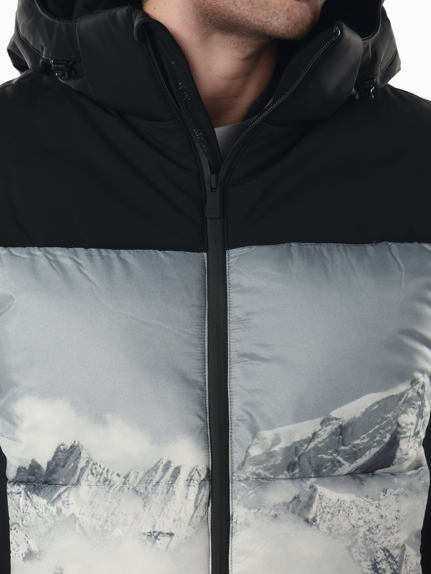 Chamonix - White Printed Polyamide Jacket