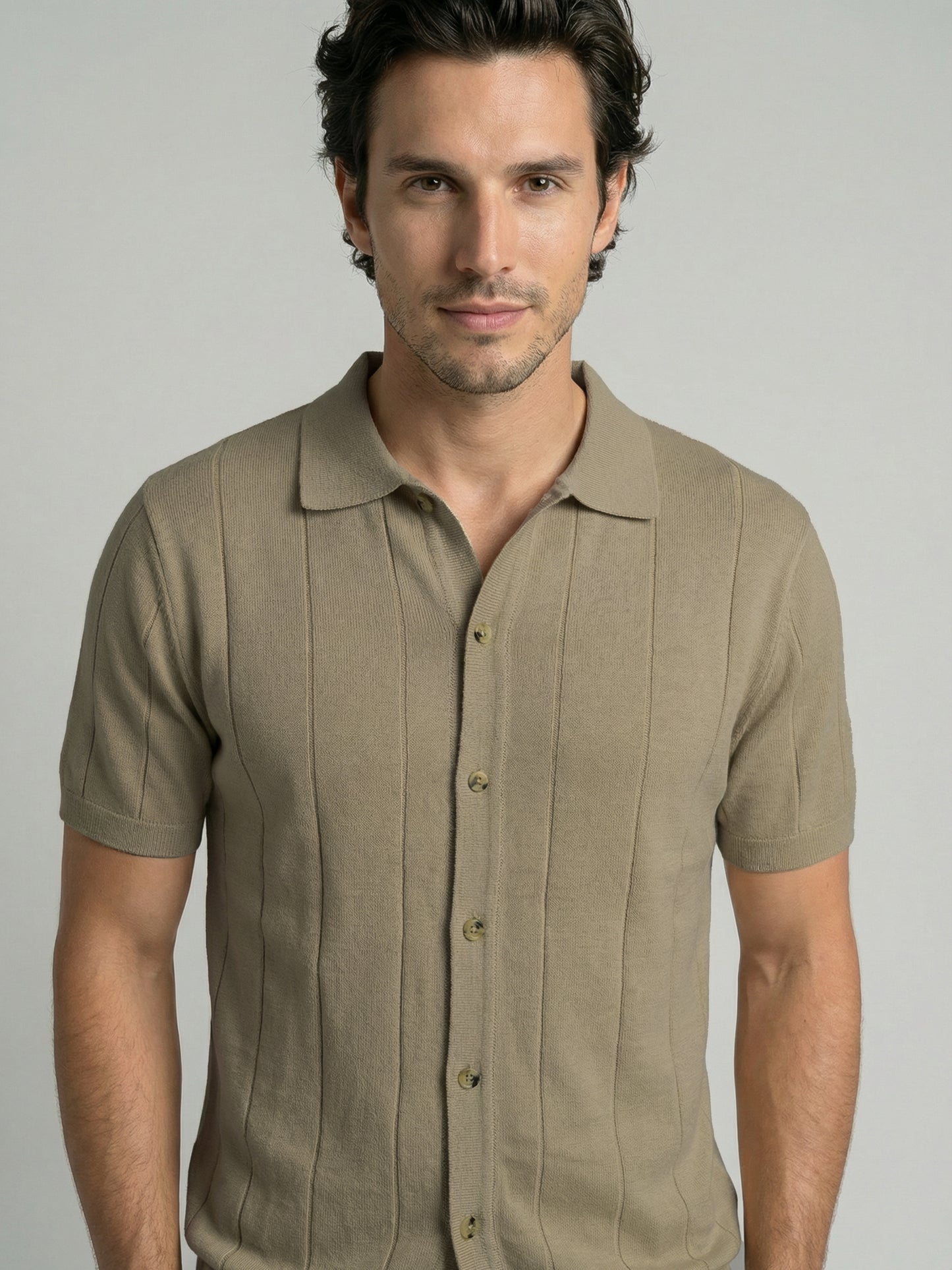 Celio Mens Beige Solid Regular Fit Cotton T-Shirts
