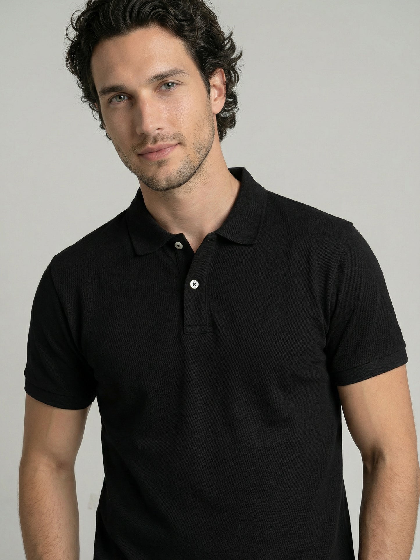 Celio Mens Black Solid Slim Fit Cotton T-Shirts