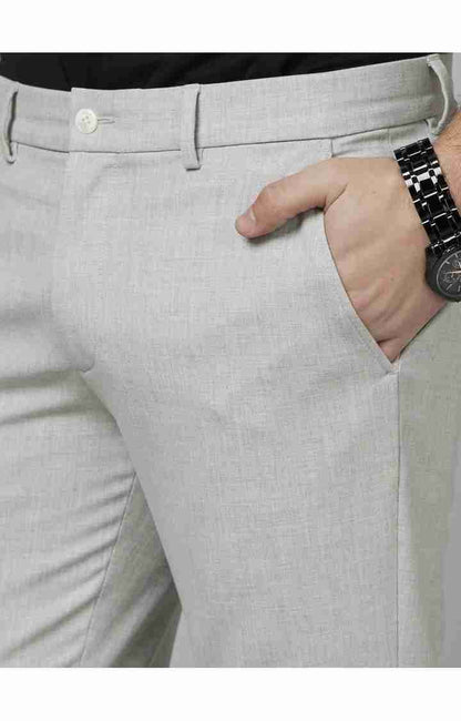 Grey Slim Fit Trousers