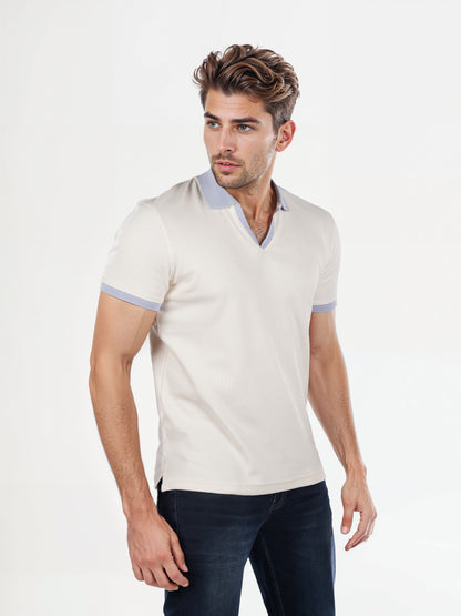 Celio* Solid Regular Fit Cotton Off White T-Shirt