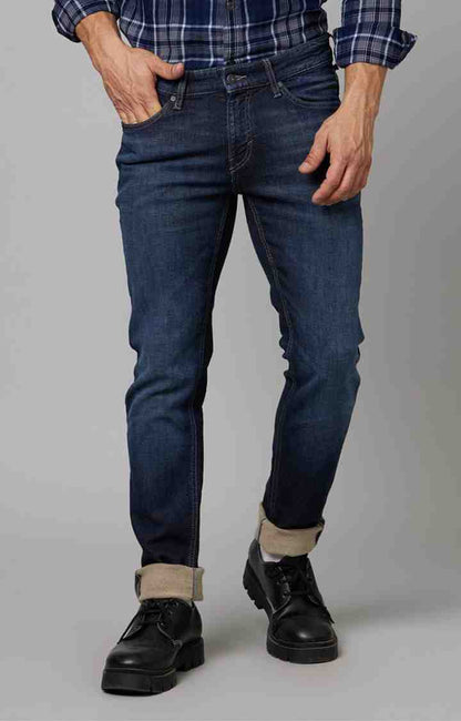 Navy Blue Slim Fit Jeans