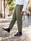 Celio* Polyester Regular Fit Olive Trouser