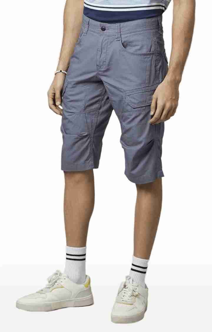 Grey Regular Fit Shorts