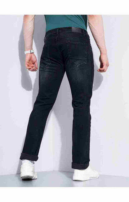 Black Straight Slim Fit Jeans