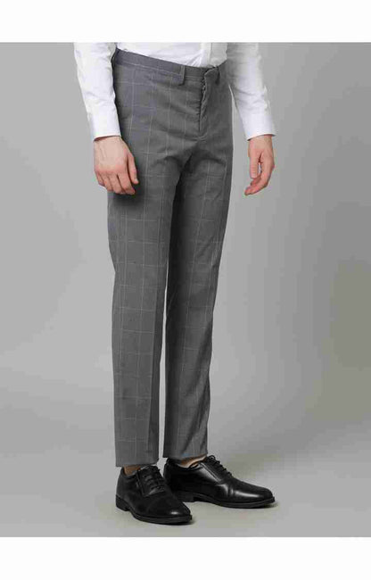 Grey Slim Fit Trousers